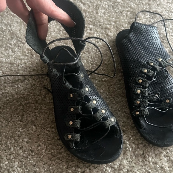 Ancient Greek sandals gladiator lace up sandal 36 Handmade in Greece $269 - Picture 2 of 11